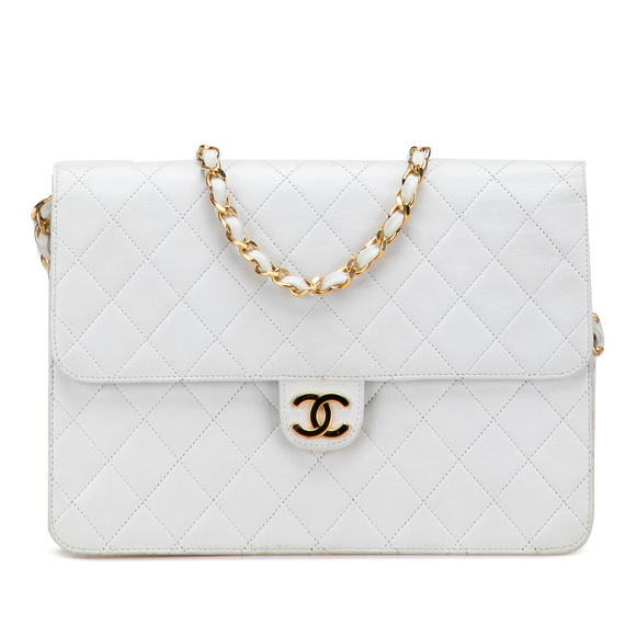 Pre-Loved Chanel CC Quilted Lambskin Single Flap - Picture 1 of 10
